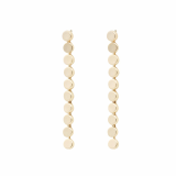 Flat Chain Linear Drop Earrings 18K Gold Plated _Length 45mm